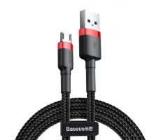 Дата кабель USB 2.0 AM to Micro 5P 1.0m Cafule 2.4A red+black Baseus (CAMKLF-B91)