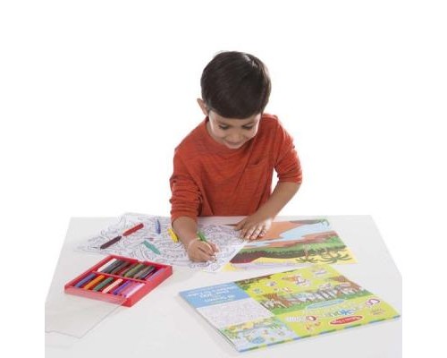 Набір для творчості Melissa&Doug Набір розмальовок-наліпок Тварини (MD9468)