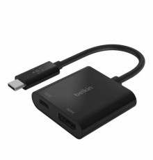 Перехідник USB-C - HDMI 60W PD, black Belkin (AVC002BTBK)