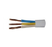 Кабель силовий ЗЗКМ 3х2.5 кв.мм гибкий, плоский, 100м (ШВВП 3x2,5 ECG / 705864)