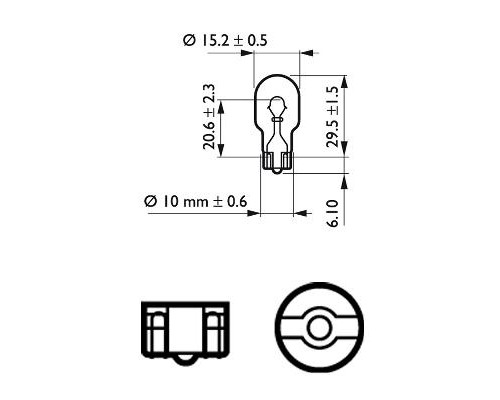 Автолампа Philips 16W (12067 B2)