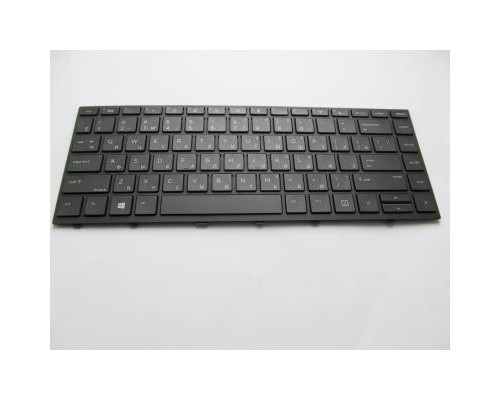 Клавіатура ноутбука HP ProBook 430 G5, 440 G5, 445 G5 черная с черной рамкой с подс (A46161)