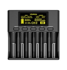 Зарядний пристрій для акумуляторів Liitokala 6 Slots, LCD дисплей, Li-ion/Ni-MH/Ni-Cd/AA/ААA/AAAA/С (Lii-S6)