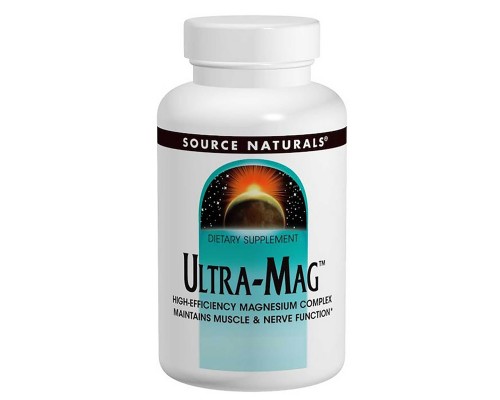 Вітамінно-мінеральний комплекс Source Naturals Ультра Магній і Вітамін В6, 120 таблеток (SNS-00803)