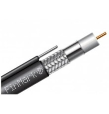 Кабель телевізійний FinMark RG-690, CU, +steel wire, 305м, black (F690BVMcu_305_black)