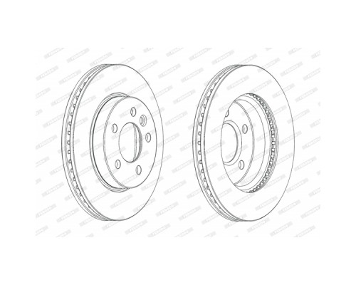 Гальмівний диск FERODO DDF2017C