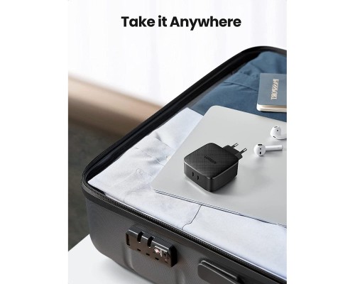 Зарядний пристрій Ugreen CD216 66W 2xType-C PD Charger (Black) (70867)