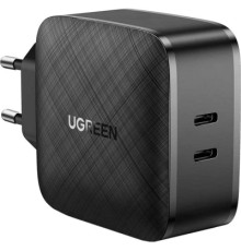 Зарядний пристрій Ugreen CD216 66W 2xType-C PD Charger (Black) (70867)