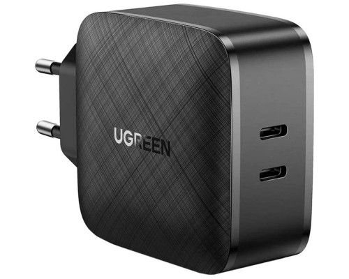 Зарядний пристрій Ugreen CD216 66W 2xType-C PD Charger (Black) (70867)