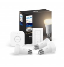 Розумна лампочка Philips Стартовий комплект Hue White, E27 3шт (929001821620)