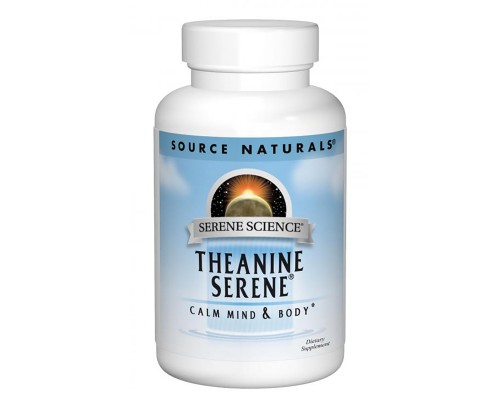 Амінокислота Source Naturals Теанін Серен, Serene Science, 60 таблеток (SNS-01775) 