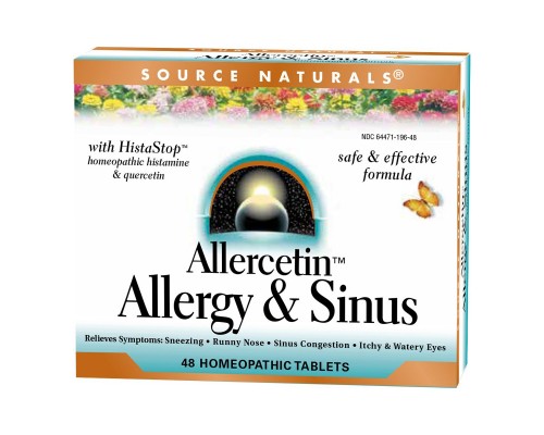 Вітамінно-мінеральний комплекс Source Naturals Рослинний Комплекс від Алергії, Allercetin, 48 таблеток д (SNS-01196)