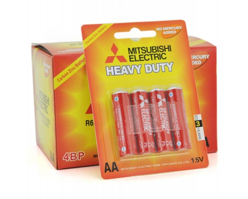 Батарейка Mitsubishi AA R6 Heavy Duty * 4 (MS/R6P/4BP) Батарейка Mitsubishi AA R6 Heavy Duty * 4 (MS/R6P/4BP)