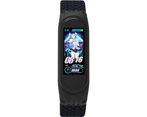 Ремінець до фітнес браслета Armorstandart Braided Solo Loop для Xiaomi Mi Band 4/5/6 Black size M (ARM58769)