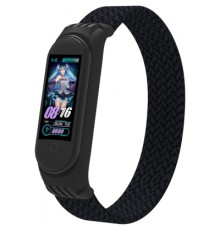 Ремінець до фітнес браслета Armorstandart Braided Solo Loop для Xiaomi Mi Band 4/5/6 Black size M (ARM58769)