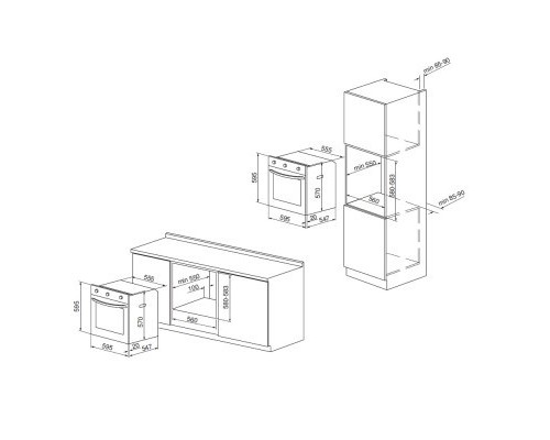 Духова шафа Pyramida PO 65 ME GWH (71)