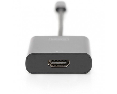 Перехідник USB-C to HDMI UHD 4K, M/F, 0.15 m Digitus (DA-70852)