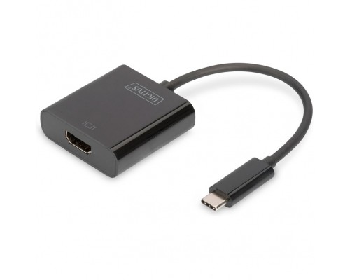 Перехідник USB-C to HDMI UHD 4K, M/F, 0.15 m Digitus (DA-70852)