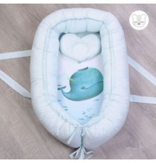 Кокон для новонароджених Верес Menthol whale (450.120)