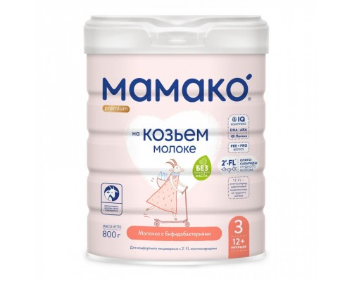 Дитяча суміш MAMAKO 3 Premium з біфідобактер. від 12 міс. 800 г (8437022039152)