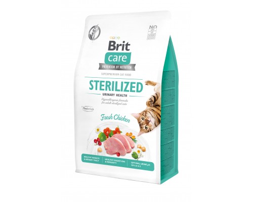 Сухий корм для кішок Brit Care Cat GF Sterilized Urinary Health 400 г (8595602540747)