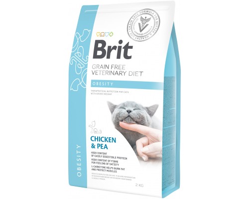 Сухий корм для кішок Brit GF VetDiets Cat Obesity 2 кг (8595602528479) Сухий корм для кішок Brit GF VetDiets Cat Obesity 2 кг (8595602528479)