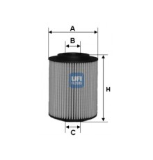 Фільтр масляний UFI 25.070.00