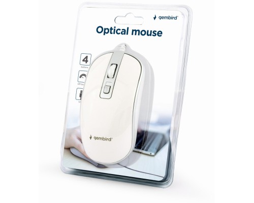Мишка Gembird MUS-4B-06-WS USB White/Grey (MUS-4B-06-WS)