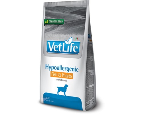 Сухий корм для собак Farmina Vet Life Hypoallergenic Fish&Potato при харчовій алергії 2 кг (8010276025265)