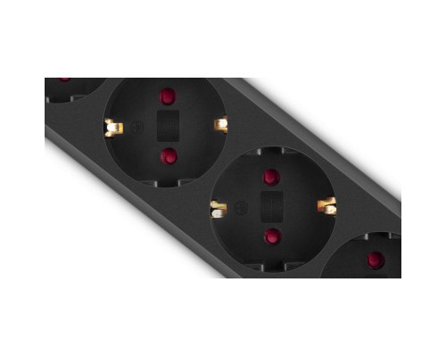 Мережевий фільтр живлення REAL-EL RS-6 Protect M 5m, black (EL122300036)