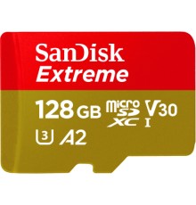Карта пам'яті SanDisk 128GB microSD class 10 UHS-I U3 Extreme (SDSQXAA-128G-GN6MN)