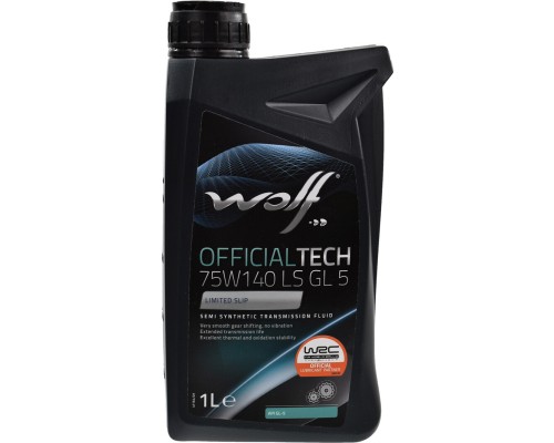 Трансмісійна олива Wolf OFFICIALTECH 75W140 LS GL 5 1л (8304200)