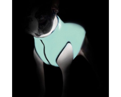 Курточка для тварин Airy Vest Lumi двостороння M 47 м'ятно-помаранчева (2286)