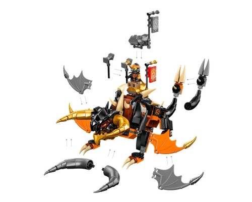 Конструктор LEGO Ninjago Земляний дракон Коула EVO 285 деталей (71782)