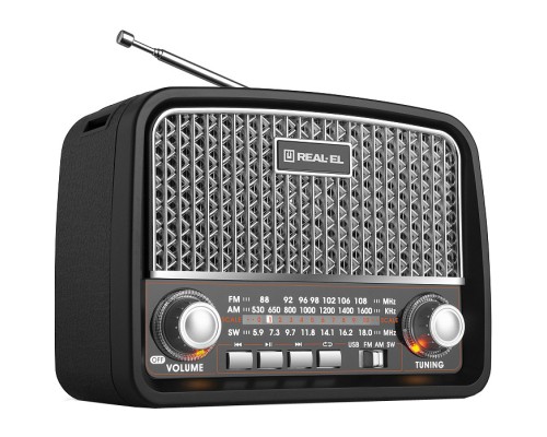 Портативний радіоприймач REAL-EL X-520 Black