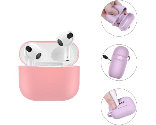 Чохол для навушників BeCover Silicon для Apple AirPods (3nd Gen) Grapefruit-Pink (707231)