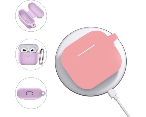 Чохол для навушників BeCover Silicon для Apple AirPods (3nd Gen) Grapefruit-Pink (707231)