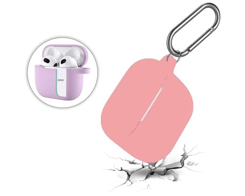 Чохол для навушників BeCover Silicon для Apple AirPods (3nd Gen) Grapefruit-Pink (707231)