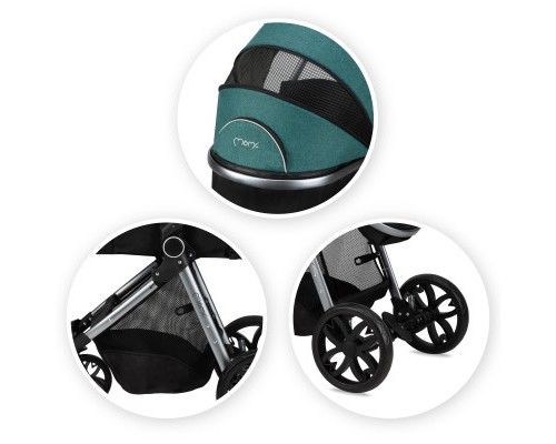 Коляска MoMi 2 в 1 Limuru Green (WOSP00028)