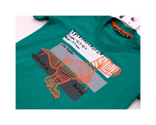 Футболка дитяча Blueland з динозавром (3023-86B-green)