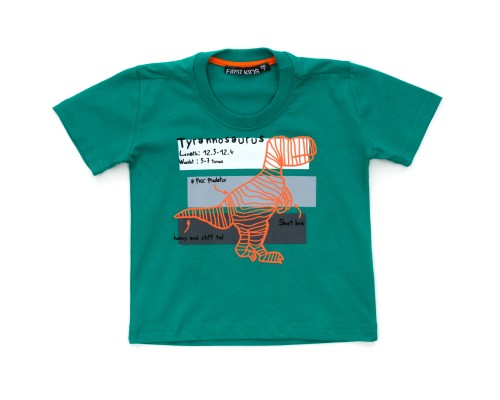 Футболка дитяча Blueland з динозавром (3023-86B-green)