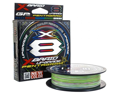 Шнур YGK_ТОВ X-Braid Upgrade X8 Pentagram 200m 0.5/0.117mm 12lb/5.5kg (5545.04.28)
