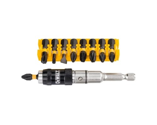 Набір біт DeWALT IMPACT TORSION, ударні, Torx, Philips, Pozidriv, Slotted, PH2, L=25 мм, 10 шт (DT70518T)