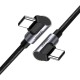Дата кабель USB-C to USB-C 2.0m 3A 60W US323 90-degree Black Ugreen (70531)