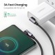 Дата кабель USB-C to USB-C 2.0m 3A 60W US323 90-degree Black Ugreen (70531)