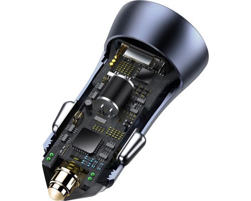 Зарядний пристрій Baseus Golden Contactor Pro USB-A/Type-C Blue (CCJD-0G)