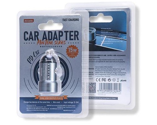 Зарядний пристрій Proda Azeada Mintone PD-C38 2 USB, 2.4A (PD-C38-BK)