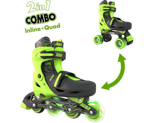 Роликові ковзани Neon Сombo Green розмір 30-33 (NT09G4)
