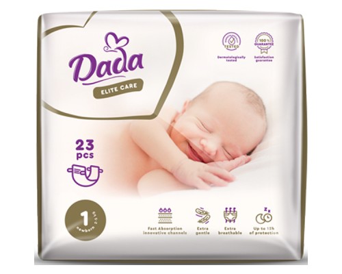 Підгузки Dada Elite Care Newborn 1 (2-5 кг) 23 шт (4820174981075)