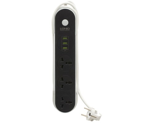 Мережевий фільтр живлення LDNIO SC3301, 3 роз+3USB (SC3301)